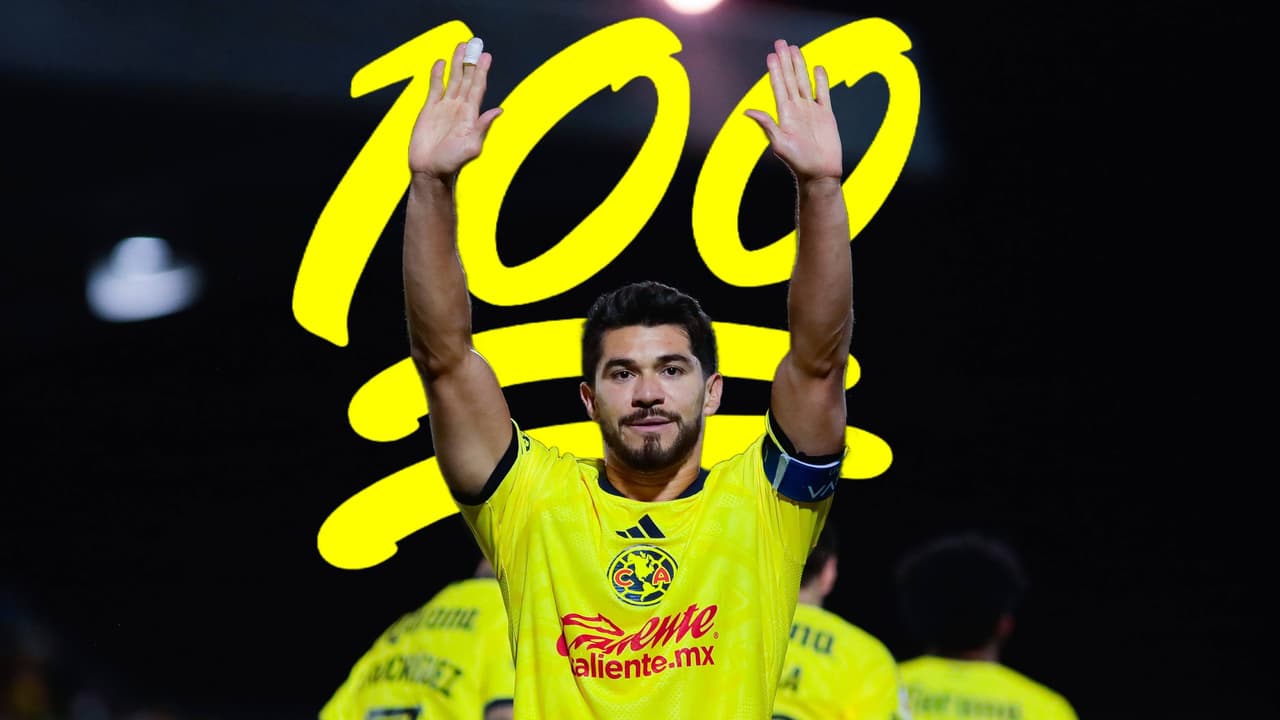 Henry Martín llega a los 100 goles en el América dentro de Liga MX y así lo festeja