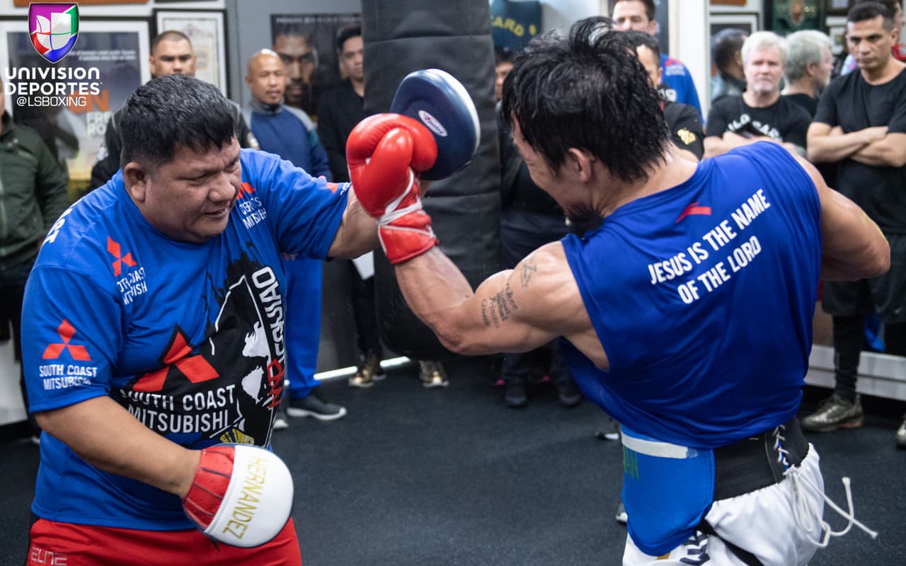 Manny Pacquiao y Adrien Broner se enfrentarán el sábado 19 de enero en el MGM Grand de Las Vegas por la faja AMB wélter del filipino.