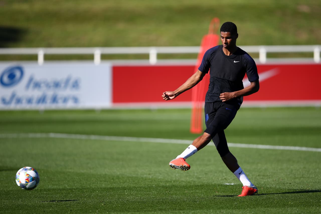 <b>Marcus Rashford </b>prepara con Inglaterra una nueva jornada de la UEFA Nations League.
