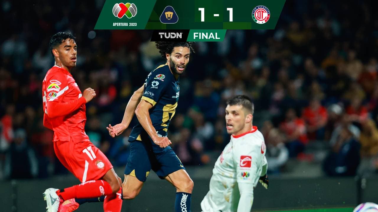 De no creerse... Pumas tiene fallas insólitas y empata con Toluca