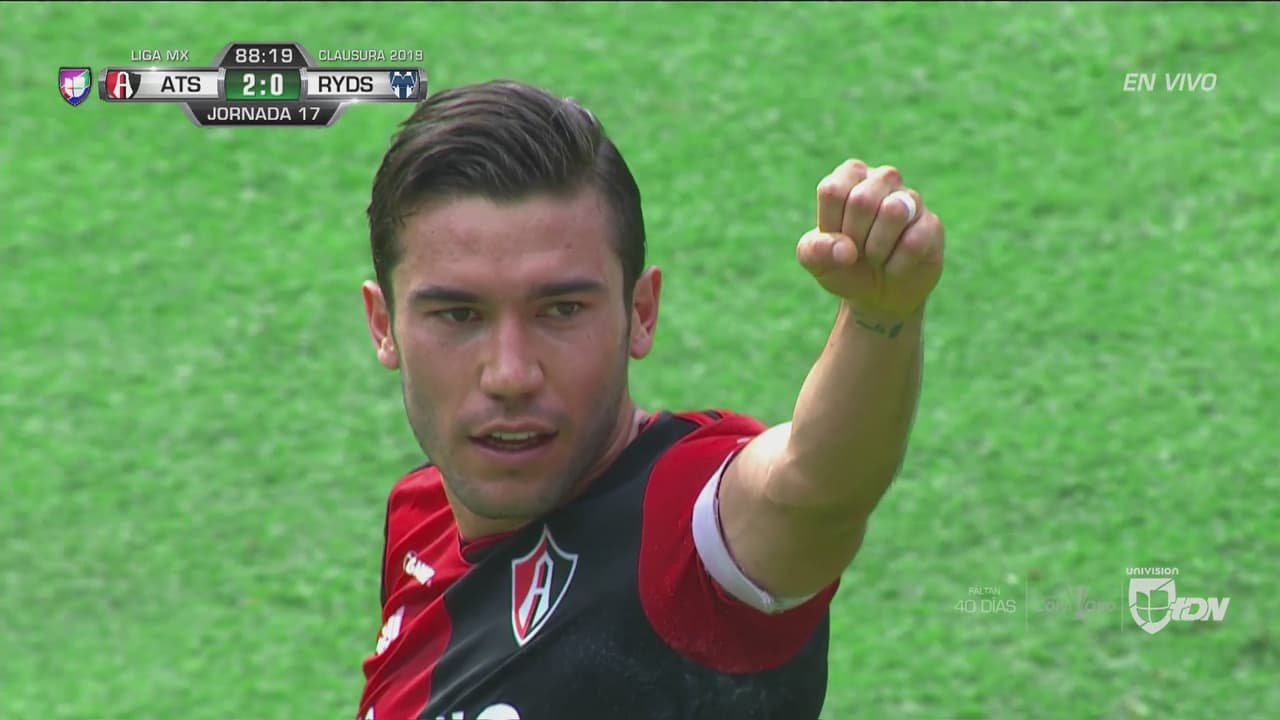 Juan Pablo Vigón anotó el 2-0  sobre Rayados