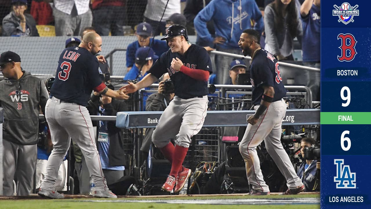 Boston se colocó 3-1 en la serie sobre Dodgers.