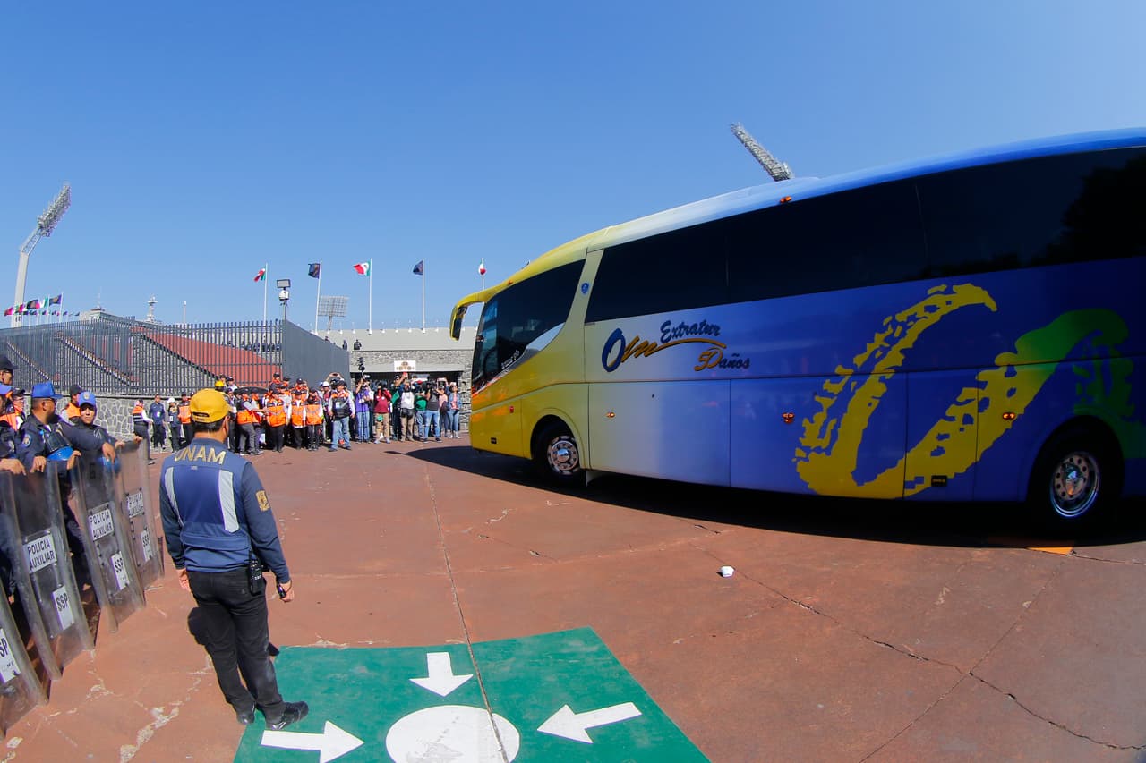 Las autoridades desplegaron dispositivos de seguridad para garantizar la calma en el estadio de Ciudad Universitaria para el partido de Pumas UNAM y América por la Jornada 7 del Clausura 2019 de la Liga MX.