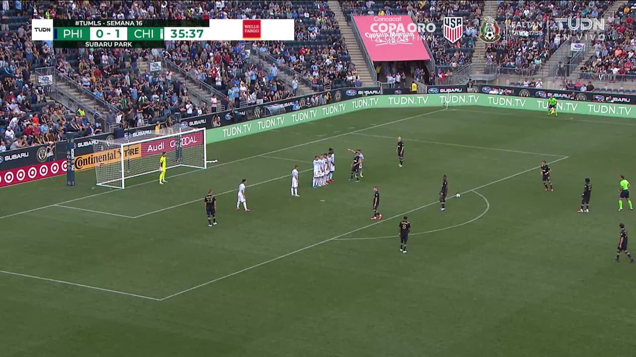 ¡GOL!  anota para Philadelphia Union. Kai Wagner