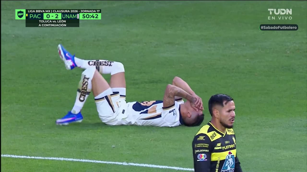 Duro golpe sobre Antuna: Barreto conecta codazo