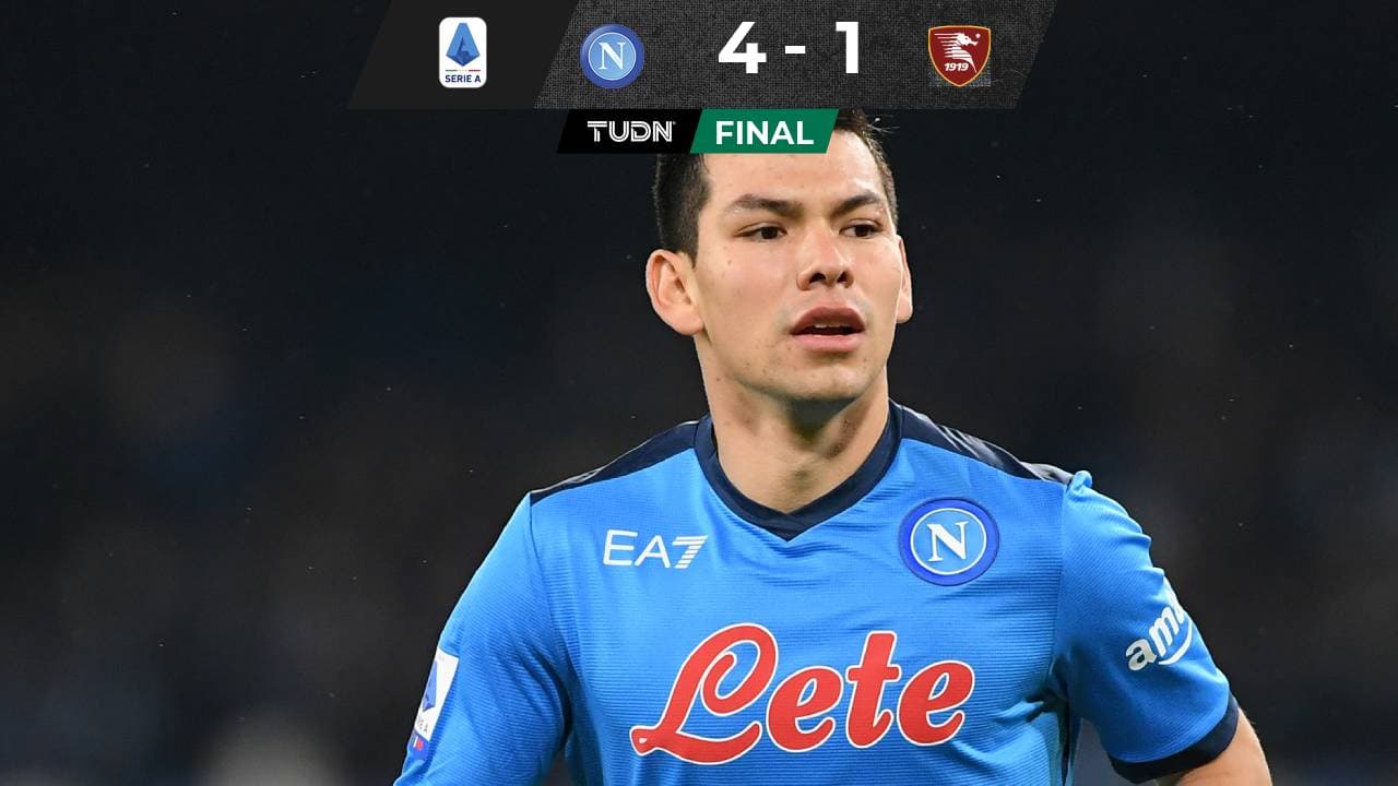 'Chucky' Lozano fue titular en la goliza del Napoli al Salernitana