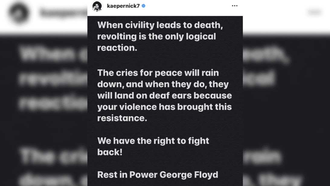 Tras el caso de George Floyd, se ha sumado a las reacciones y ha declarado que apoyará a la familia del caído.