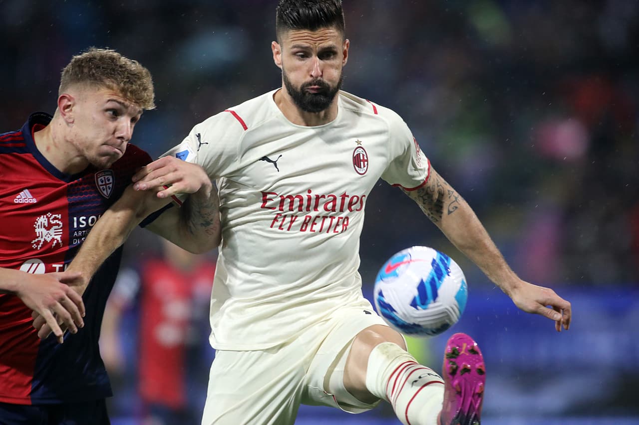 El Milan venció al Cagliari como visitante gracias a un solitario gol de Ismael Bennnacer y sigue como lider de la Serie A.