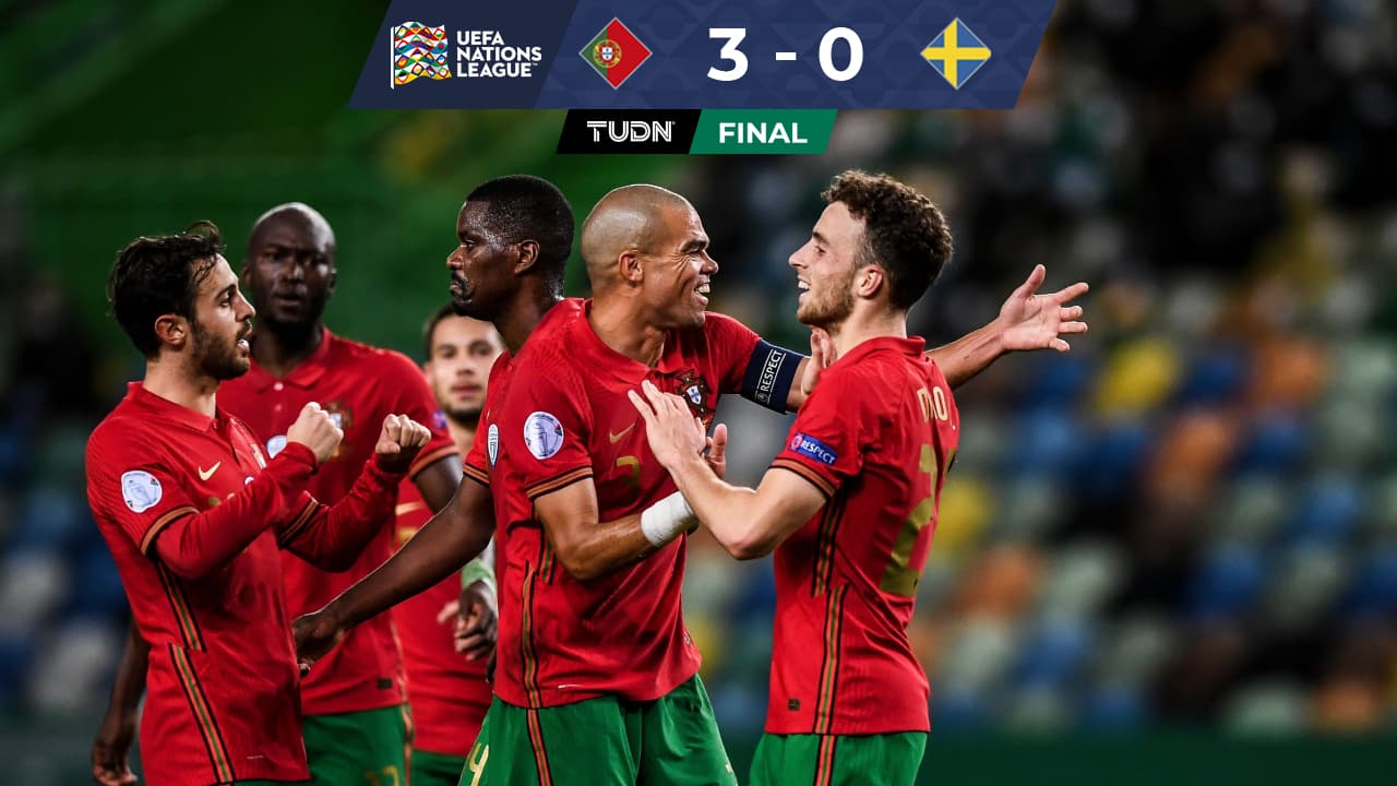 Sin extrañar a Cristiano Ronaldo, Portugal golea a Suecia