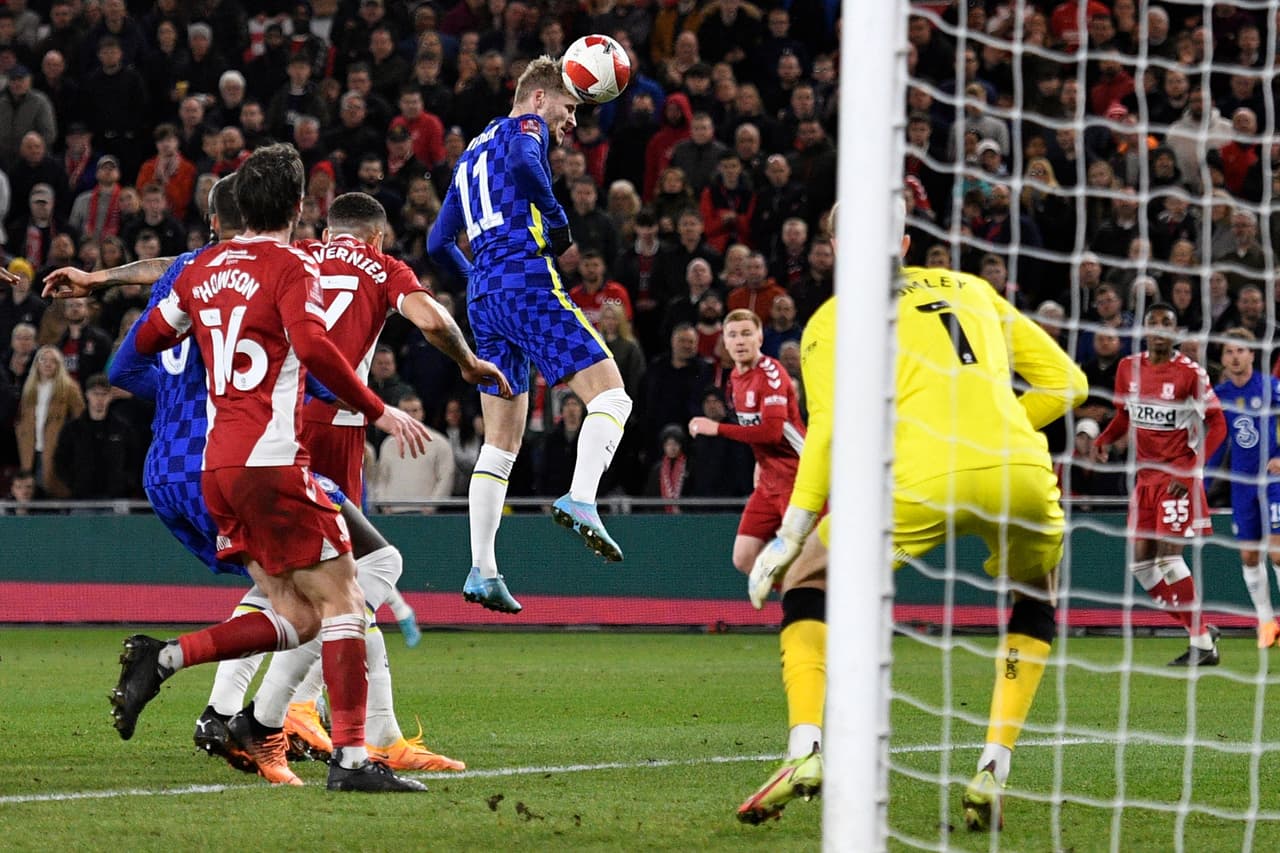 Chelsea eliminó al Middlesbrough por 0-2 en los Cuartos de Final de la FA Cup.