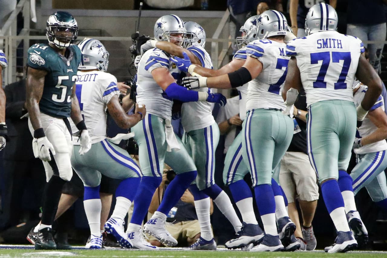 Jason Witten anotó el touchdown de la victoria para Dallas.