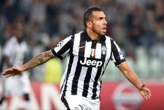 Carlos Tevez hizo la diferencia en el marcador para los italianos.