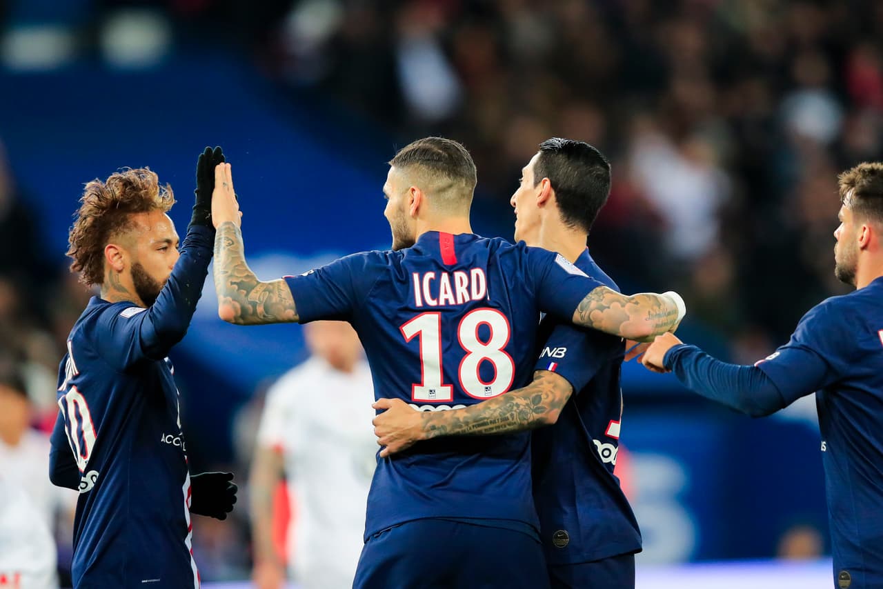Icardi (17’) y Di María (31’) consolidaron a PSG en la cima de la tabla.