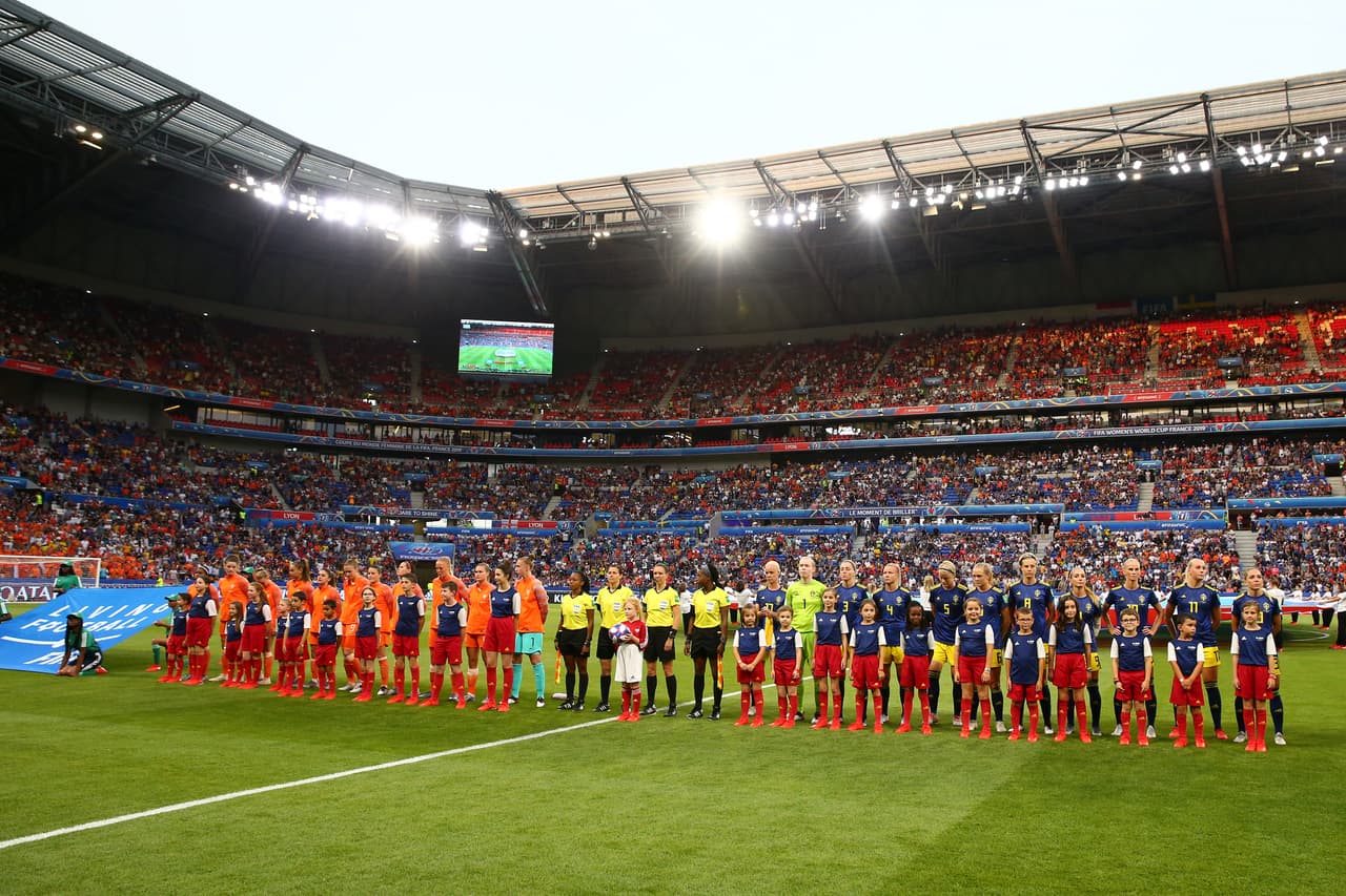 Un gran ambiente se vivió en el Stade de Lyon este miércoles en la segunda Semifinal del Mundial Femenino entre Holanda y Suecia.