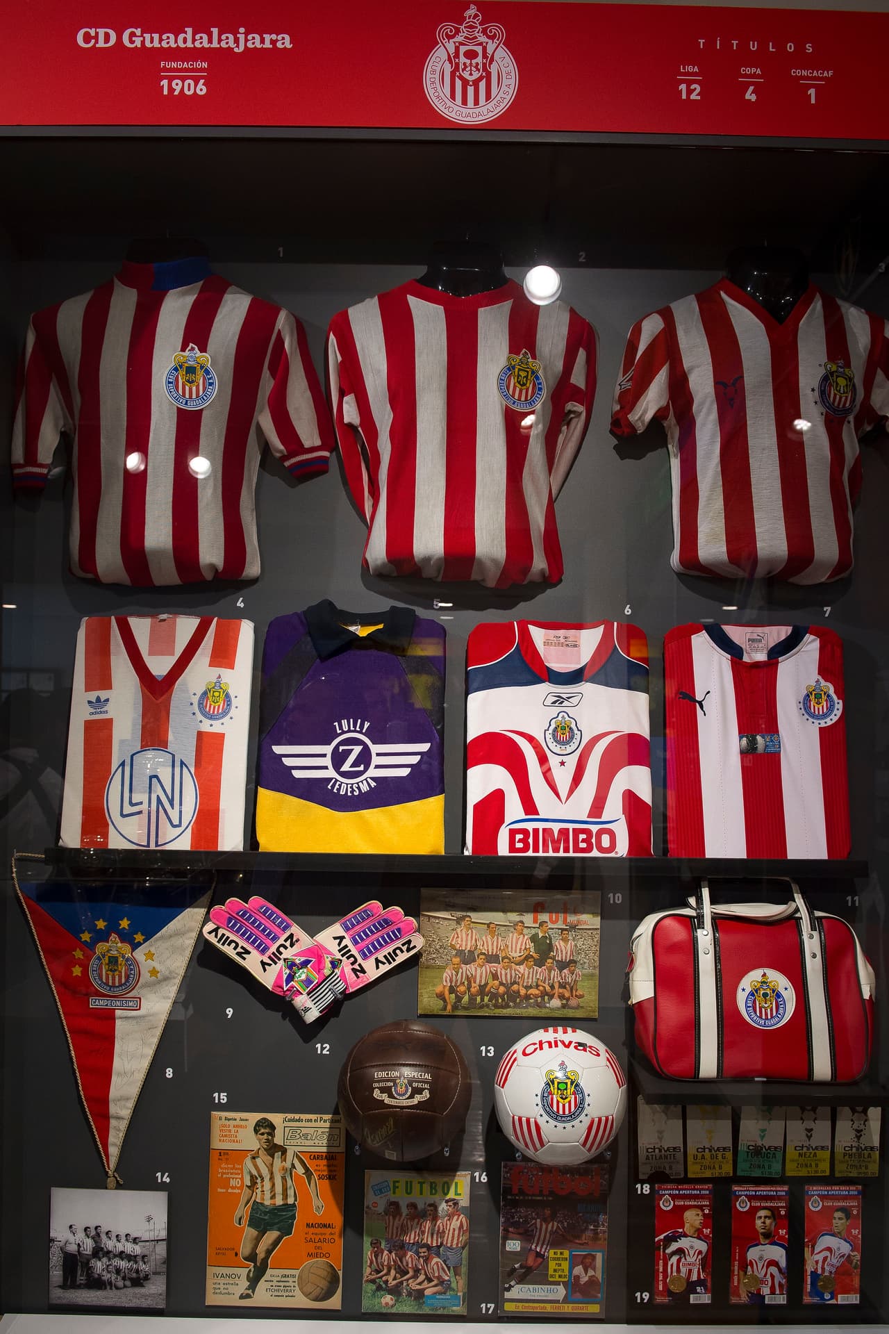 Por supuesto, Chivas de Guadalajara también tiene un recorrido valioso en esta exposición.