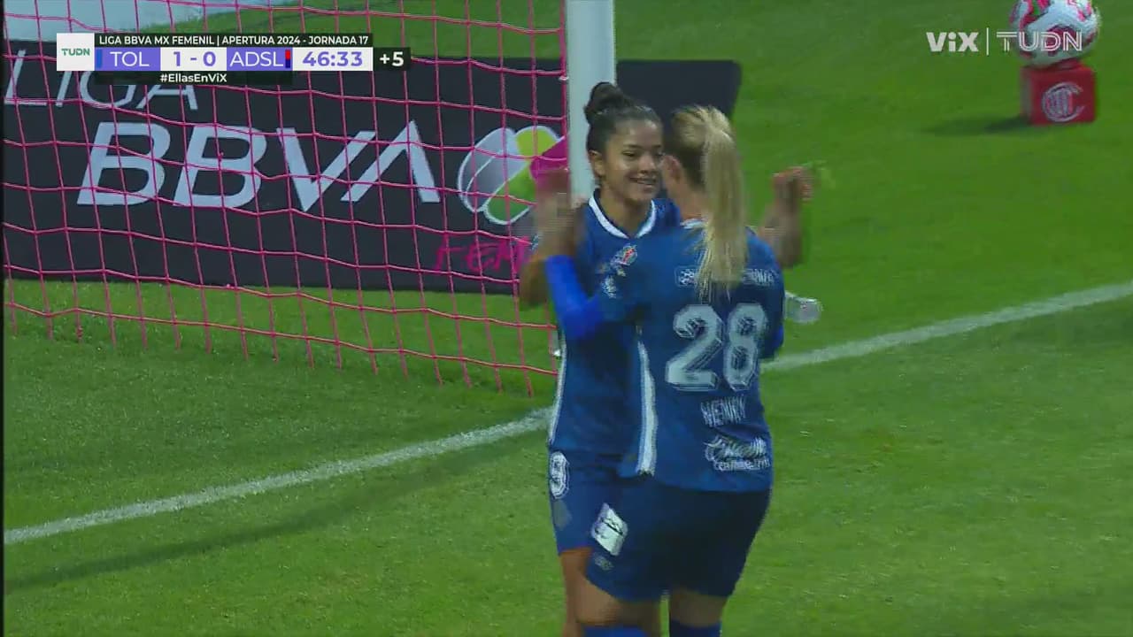 ¡Doblete de Mariel Román! Golazo para el 2-0 del Toluca