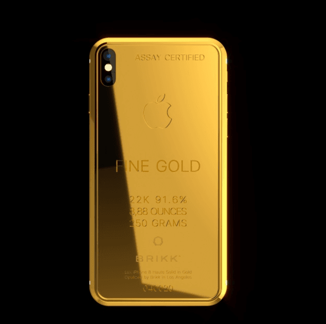 Incluso, su iPhone X podría cuidarlo con una carcasa de oro puro que cuesta 70.000 dólares.