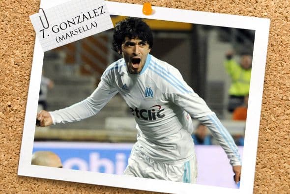 Otro volante goleador es el argentino Luis González del Olympique de Marsella.