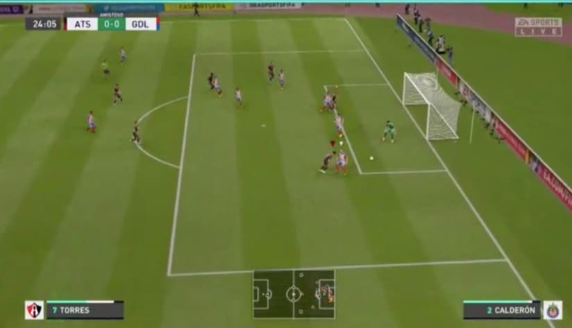 Fernando Beltrán se puso las ìlas en el segundo tiempo y consiguió el gol del empate para dividir los puntos.