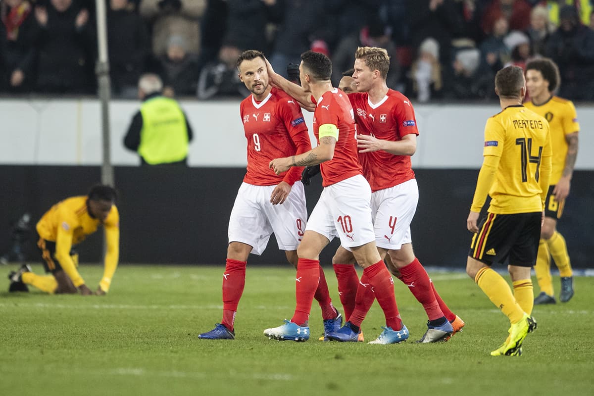 Haris Seferovic concretó la voltereta suiza al minuto 44 con un gran gol dentro del área, el 3-2 a favor de los locales.