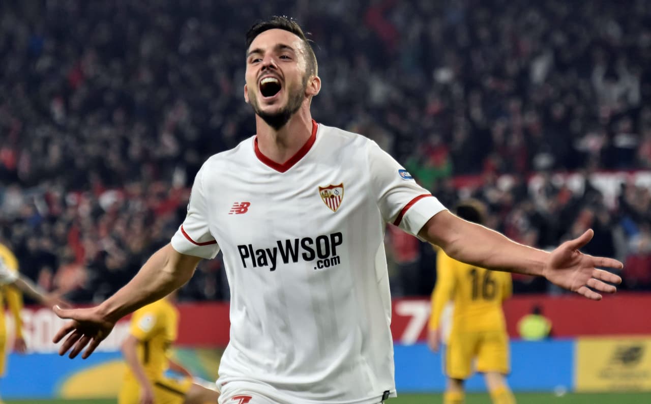 Sevilla sentenció con el 3-1 a once del final al culminar Pedro Sarabia un contragolpe, con un recorte aldefensa uruguayo Diego Godín para batir con un tiro ajustado a Moyá.