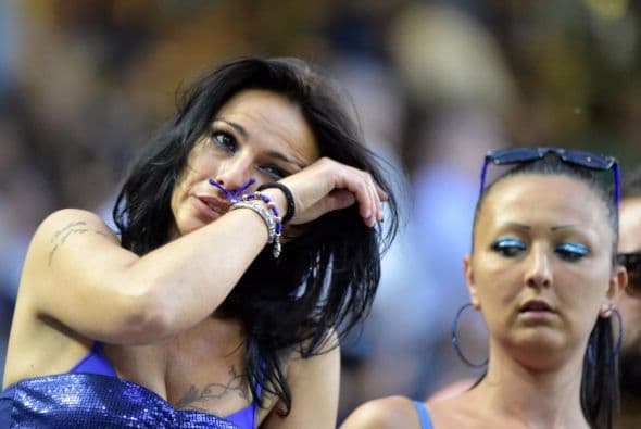 LA afción lloró con emoción el adiós del astro argentino del Inter.