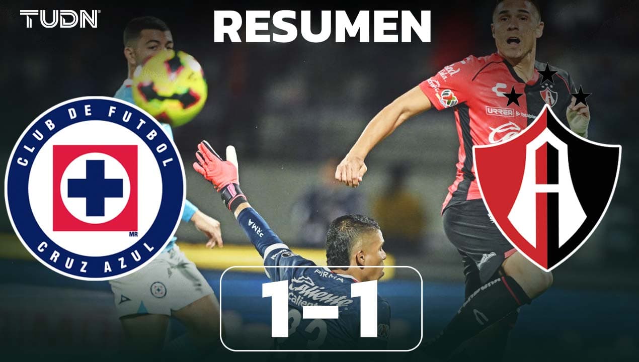 Resumen | Con polémica arbitral Cruz Azul y Atlas empatan en CU