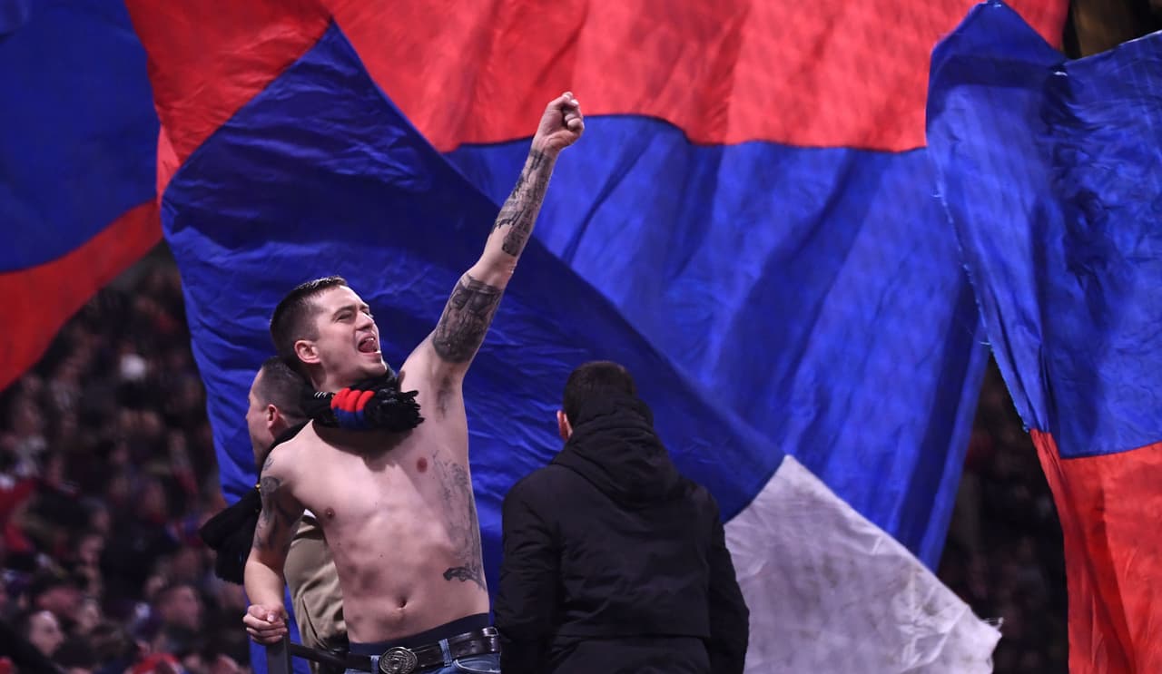 Los fanáticos de Lyon siempre fieles.