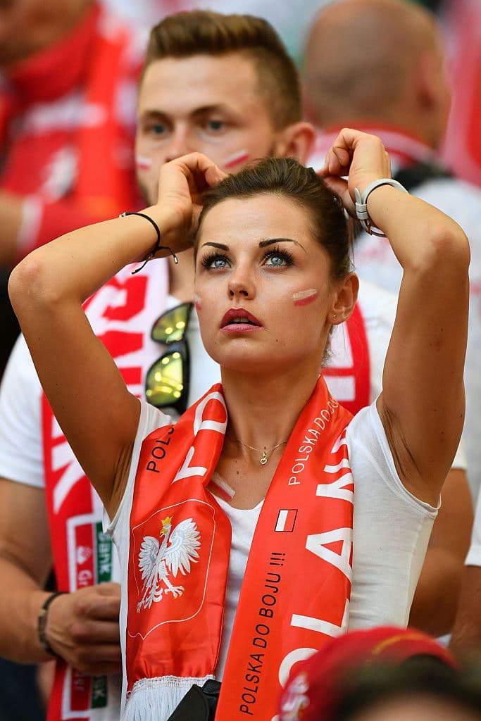A Poland supporter looks on prior to the Euro 2016 quarter-final football match between Poland and Portugal at the Stade Velodrome in Marseille on June 30, 2016. / AFP / BERTRAND LANGLOIS (Photo credit should read BERTRAND LANGLOIS/AFP/Getty Images)