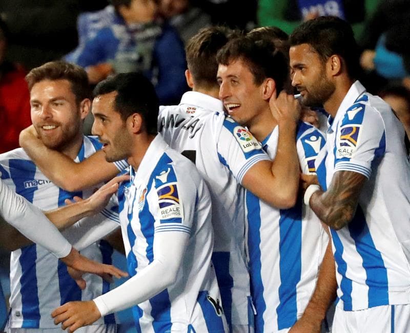 Real Sociedad celebró así su paso a los octavos de final en un nuevo duelo de Copa del Rey, donde Héctor Moreno fue titular durante 75 minutos.