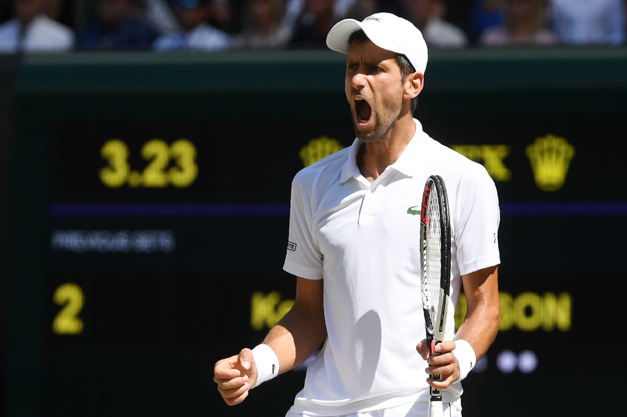 Los primeros dos sets los ganó Djokovic con distancia: 6-2 y 6-2.