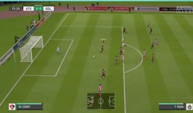 Fernando Beltrán se puso las ìlas en el segundo tiempo y consiguió el gol del empate para dividir los puntos.