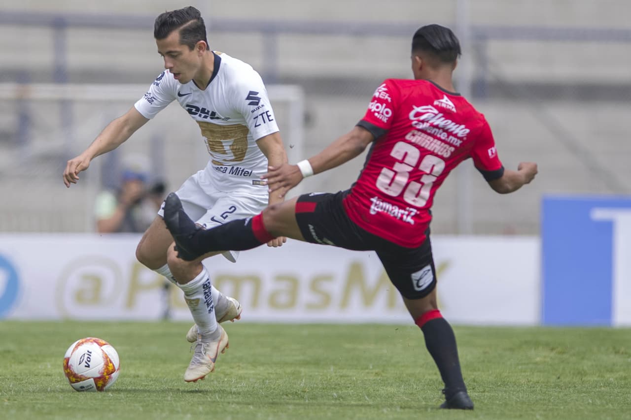 Pumas tuvo mucha más iniciativa durante el partido, fue mucho más agresivo y eso se reflejó en el resultado. El equipo local se fue arriba 1-0 al minuto 7 del primer tiempo con Alan Mendoza.