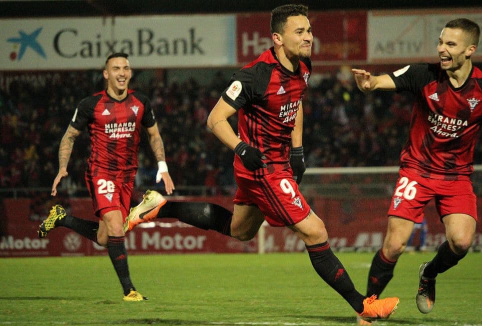 Mirandés avanzó a Semifinales de la Copa del Rey.