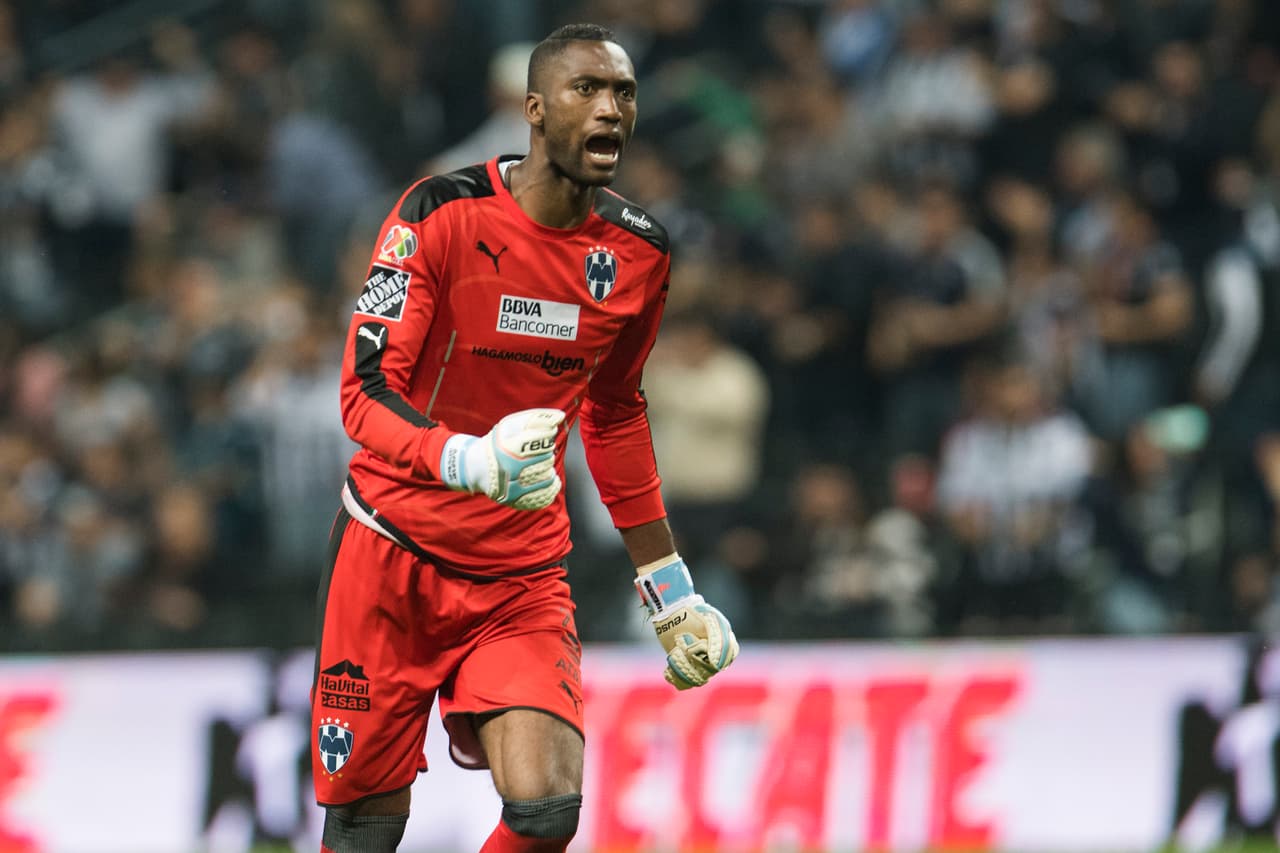 La alegría en los Rayados era desbordante, el portero ecuatoriano Alexander Domínguez no lo ocultó tras la anotación de Funes Mori.