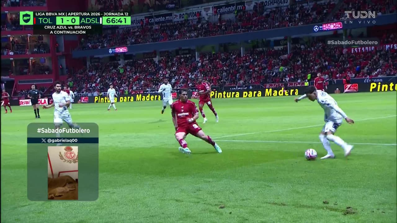 ¡GOL!  anota para Toluca. Érick Gutiérrez