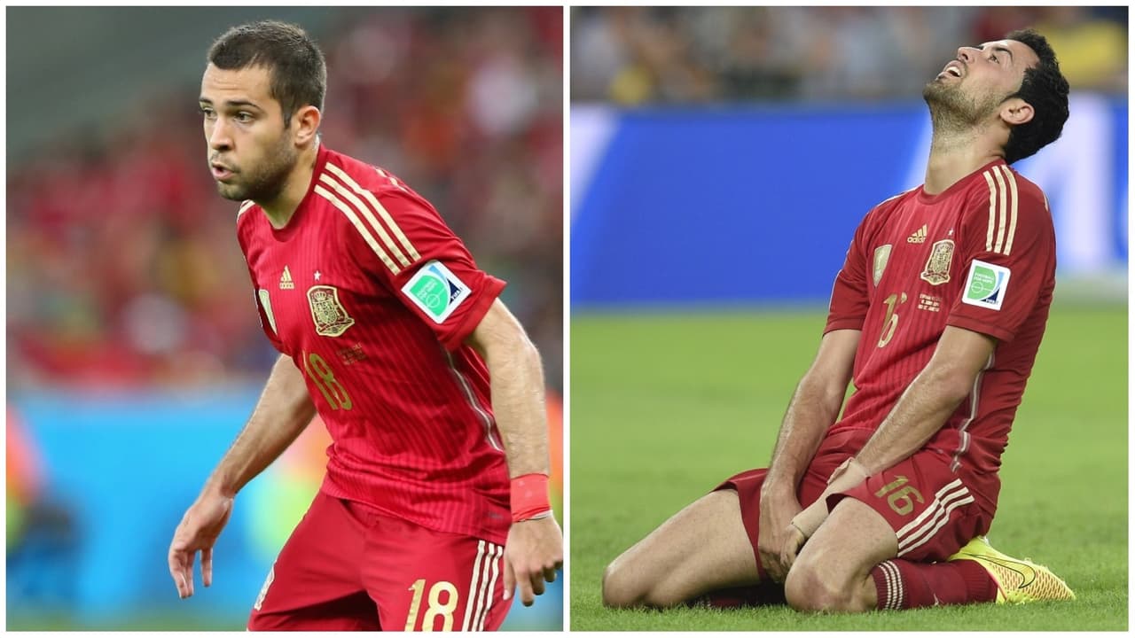 Jordi Alba y Sergio Busquets recordaron el enorme fracaso de España en Brasil 2014