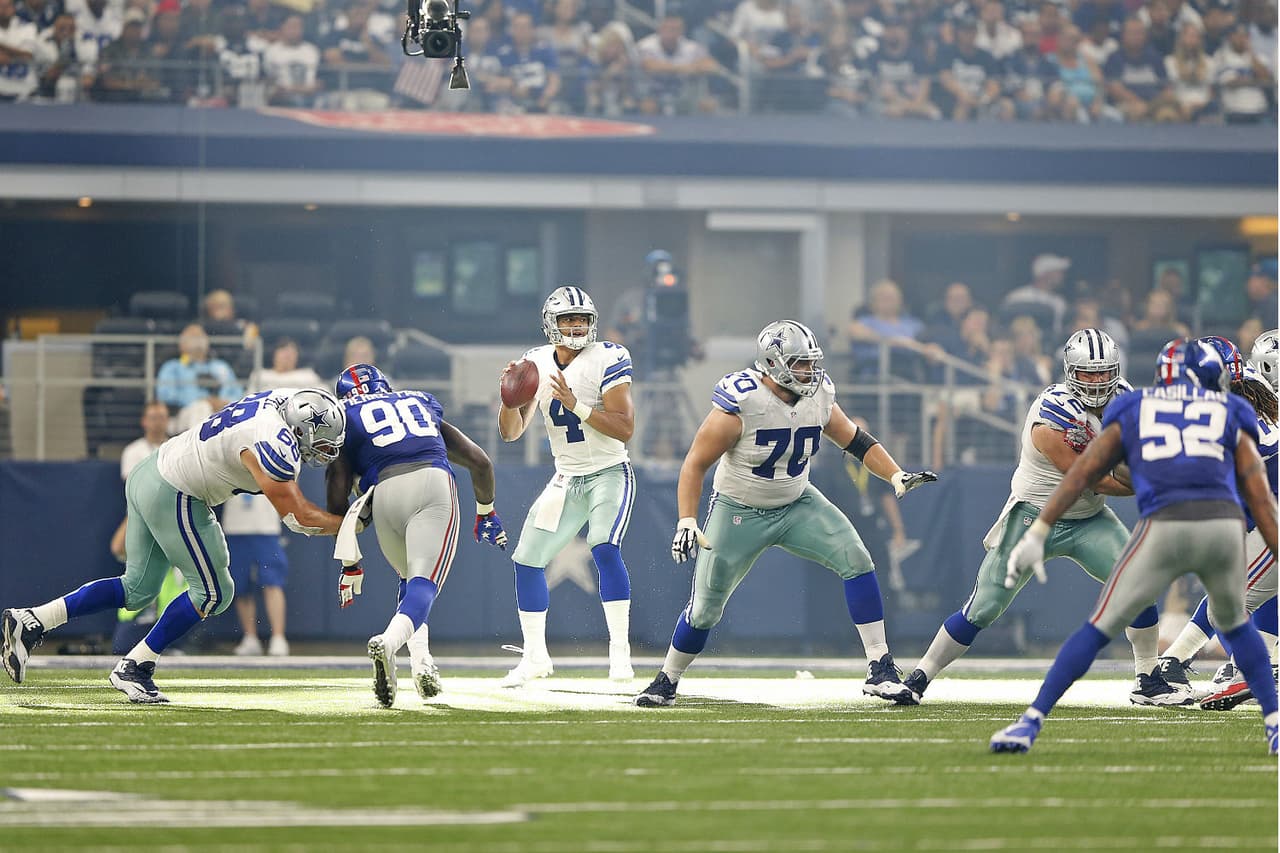 Cowboys y Giants se enfrentaron en la Semana 1 de la temporada.
