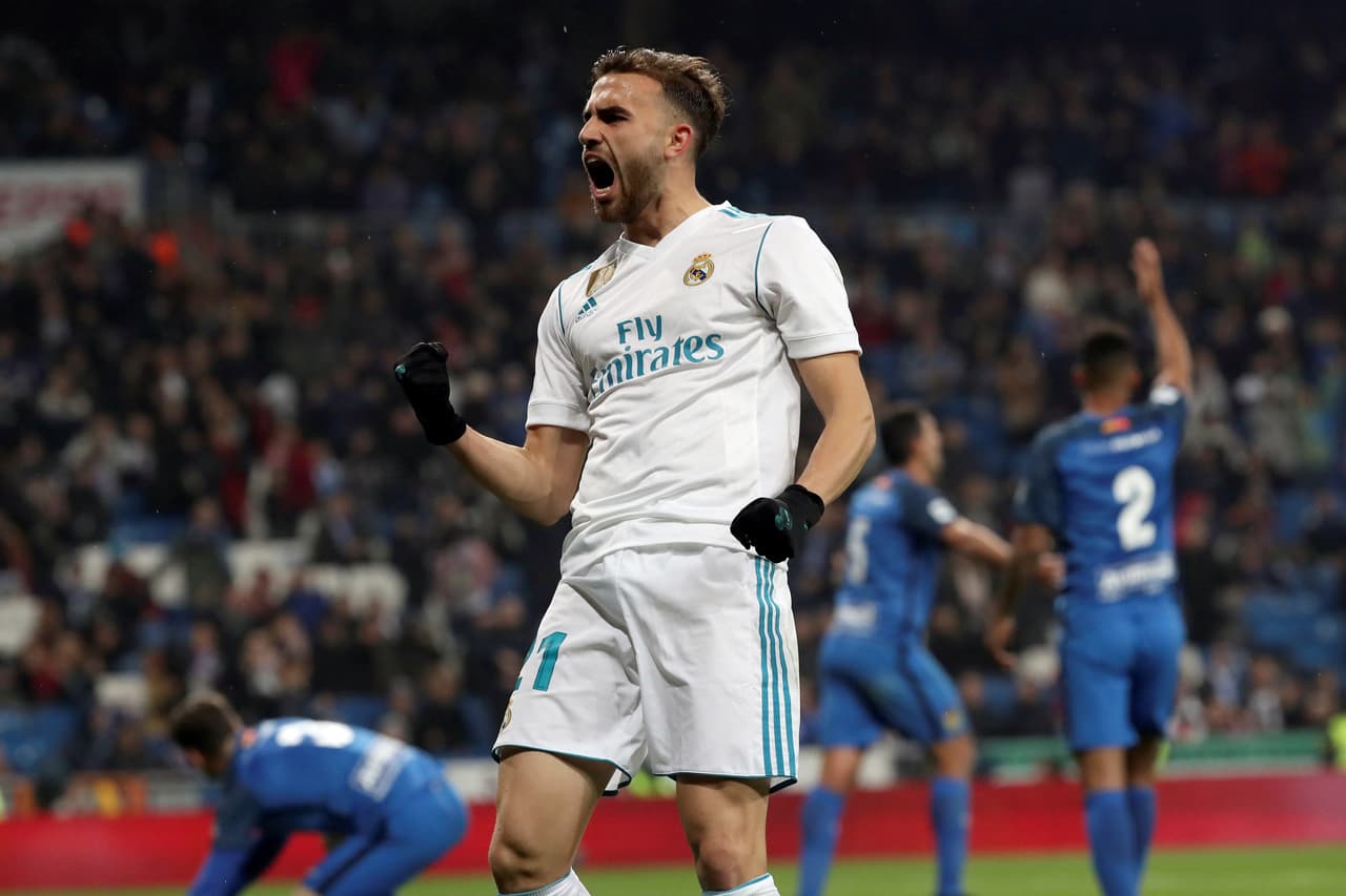 Al minuto 70 volvió a aparecer Mayoral, esta vez cazando un balón huérfano en el área para definir ante el portero del Fuenla.