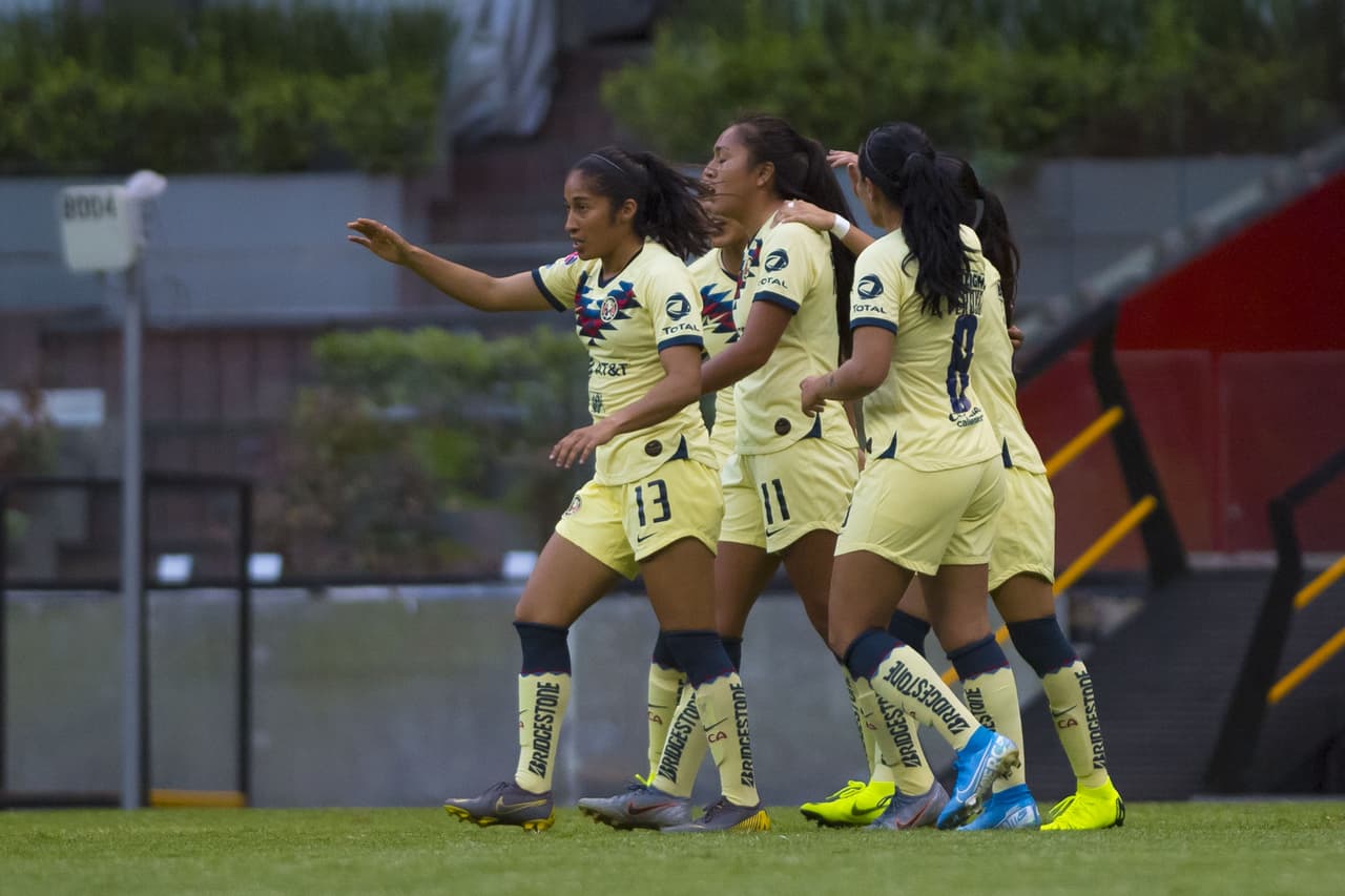 Antes de finalizar el encuentro, Montserrat Hernández logró el 3-1 para consumar el triunfo de América.