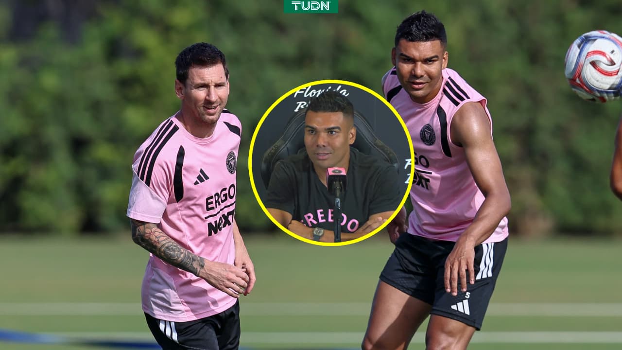 Casemiro llama a Messi "Dios del futbol" en su presentación en Inter Miami