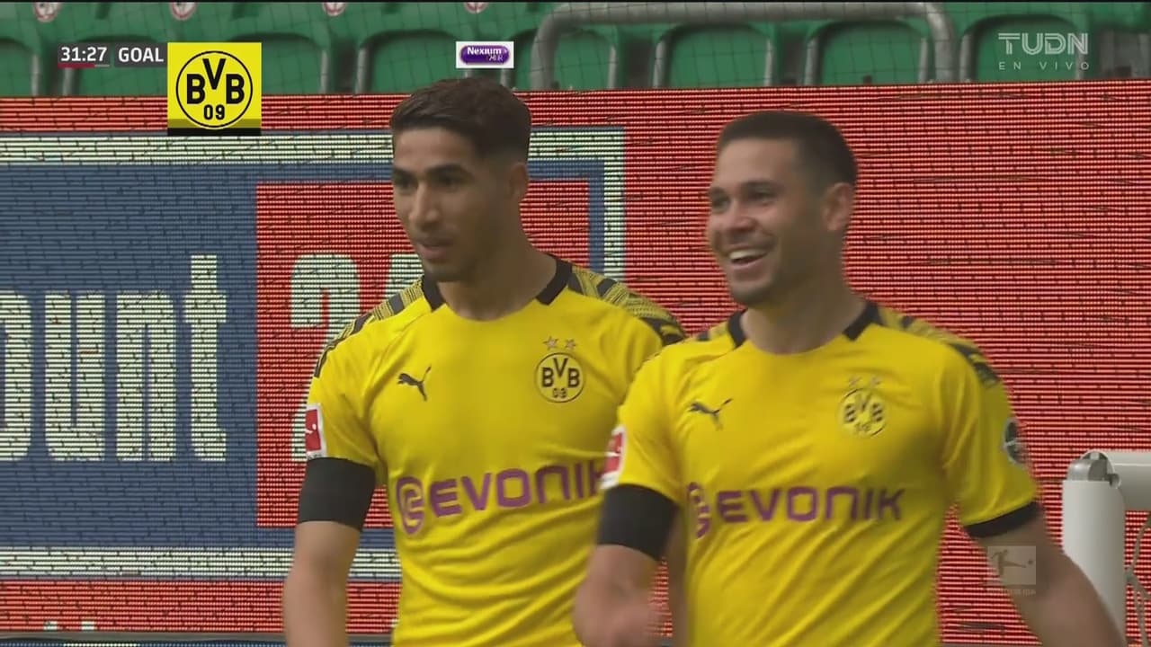 ¡Abanicada espantosa de Haaland! Guerreiro lo salva de la pena con el 0-1 del Dortmund