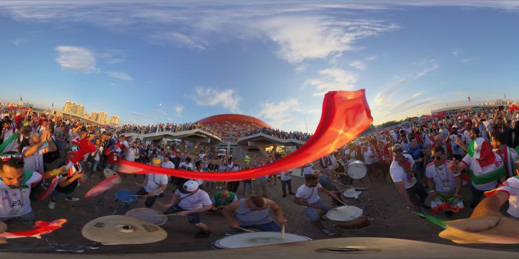 Tremendo ambiente el que armaron portugueses e iraníes de cara al último juego de sus selecciones en la fase de grupos del Mundial Rusia 2018 en Mordavia Arena en la ciudad de Saransk.