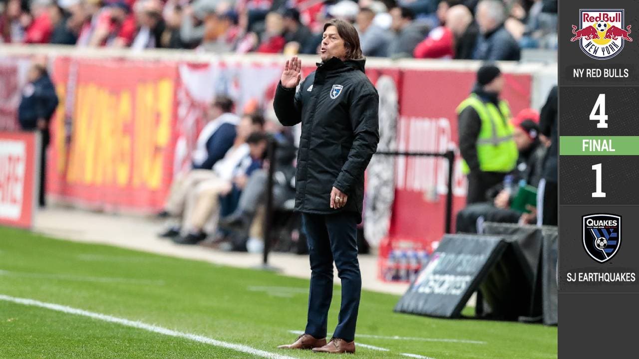 ¡Golean al San Jose Earthquakes de Matías Almeyda en la MLS, otra vez! NYRB los arrolló