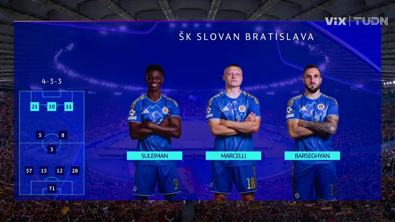 Roma vs. SK Slovan Bratislava - Game Highlights