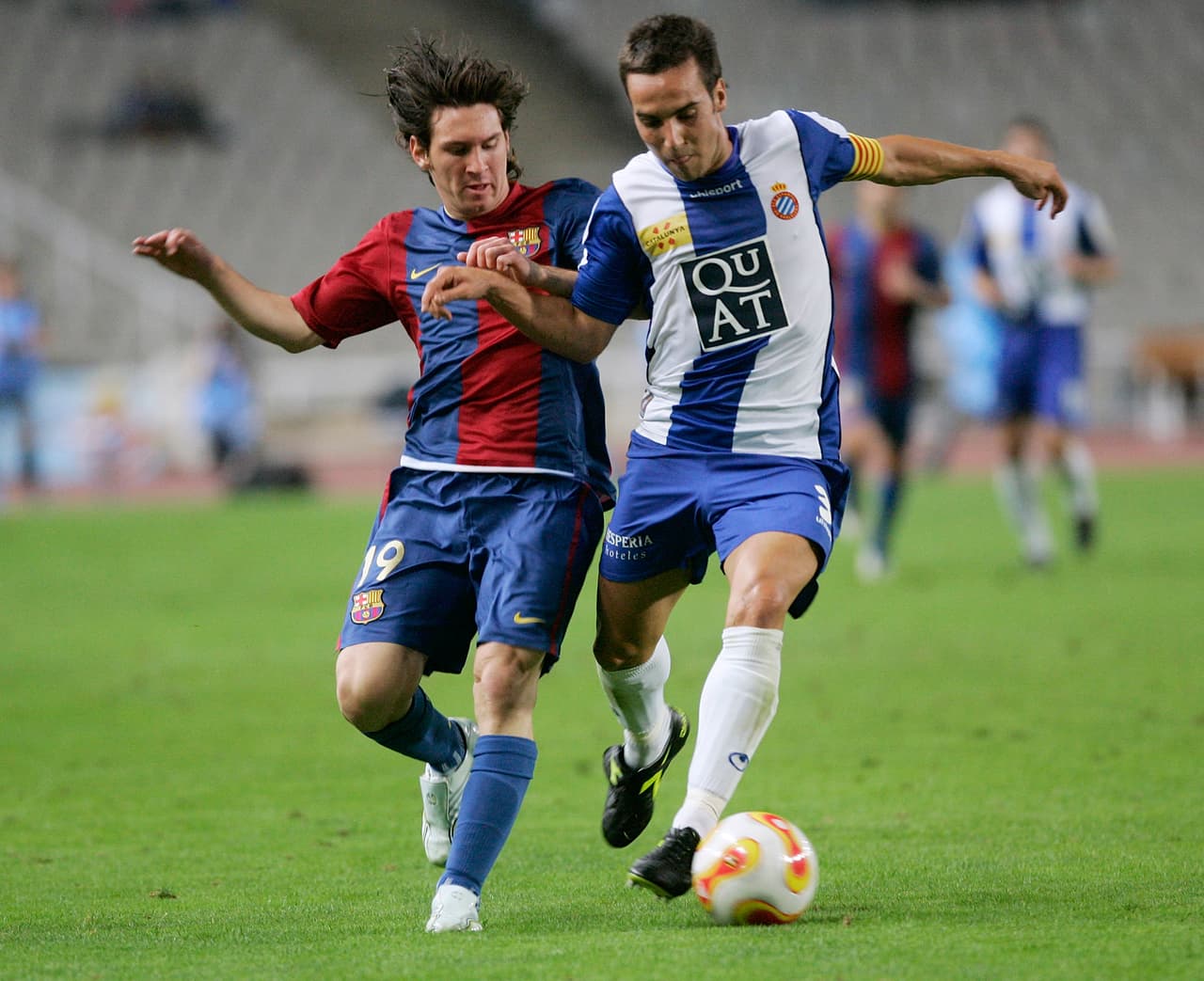 El partido terminó 0-1 para el Barcelona. En el estadio Olimpic Lluis Company había 34,400 personas.