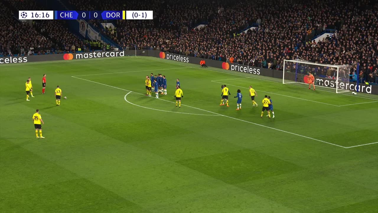 ¡TIRO ATAJADO! disparo por Marco Reus.