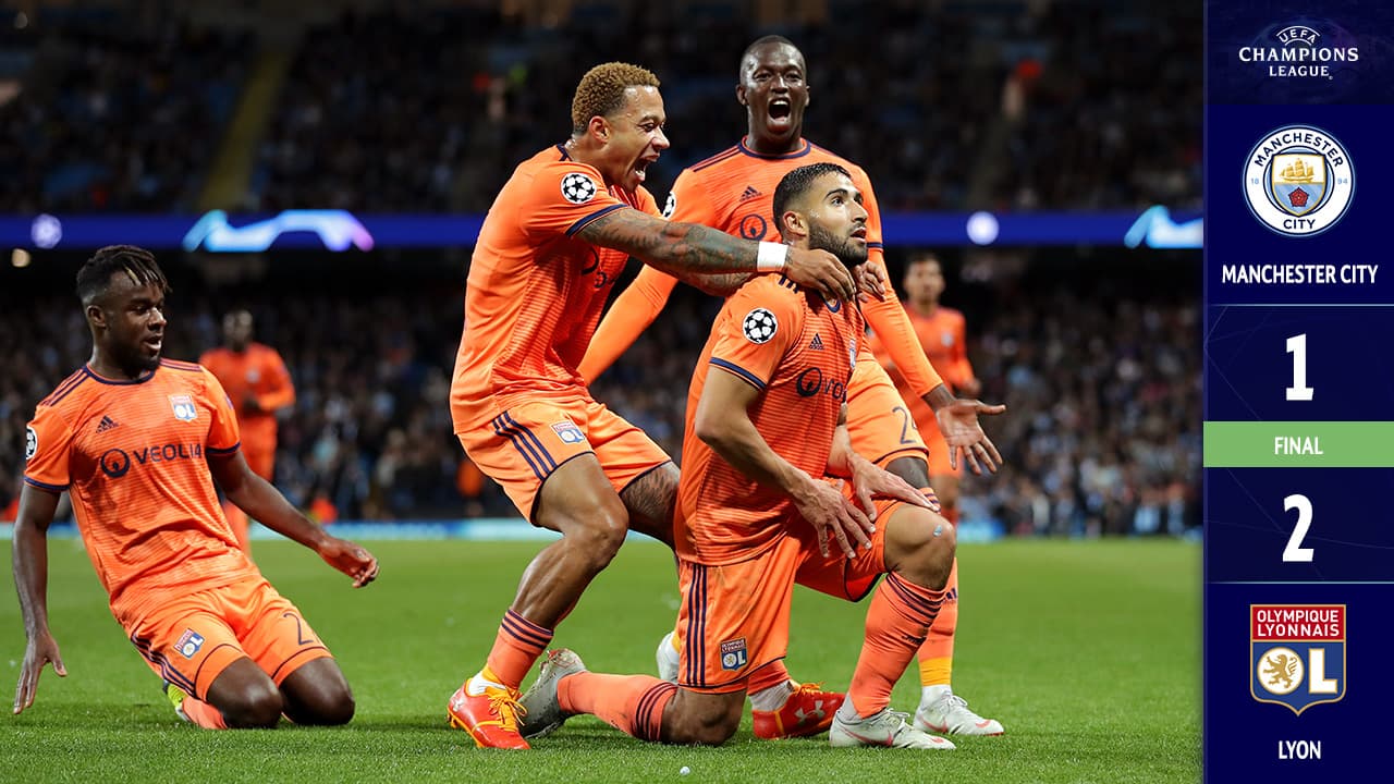 Sorpresa mayúscula: el Lyon derrotó al Manchester City… y en Inglaterra