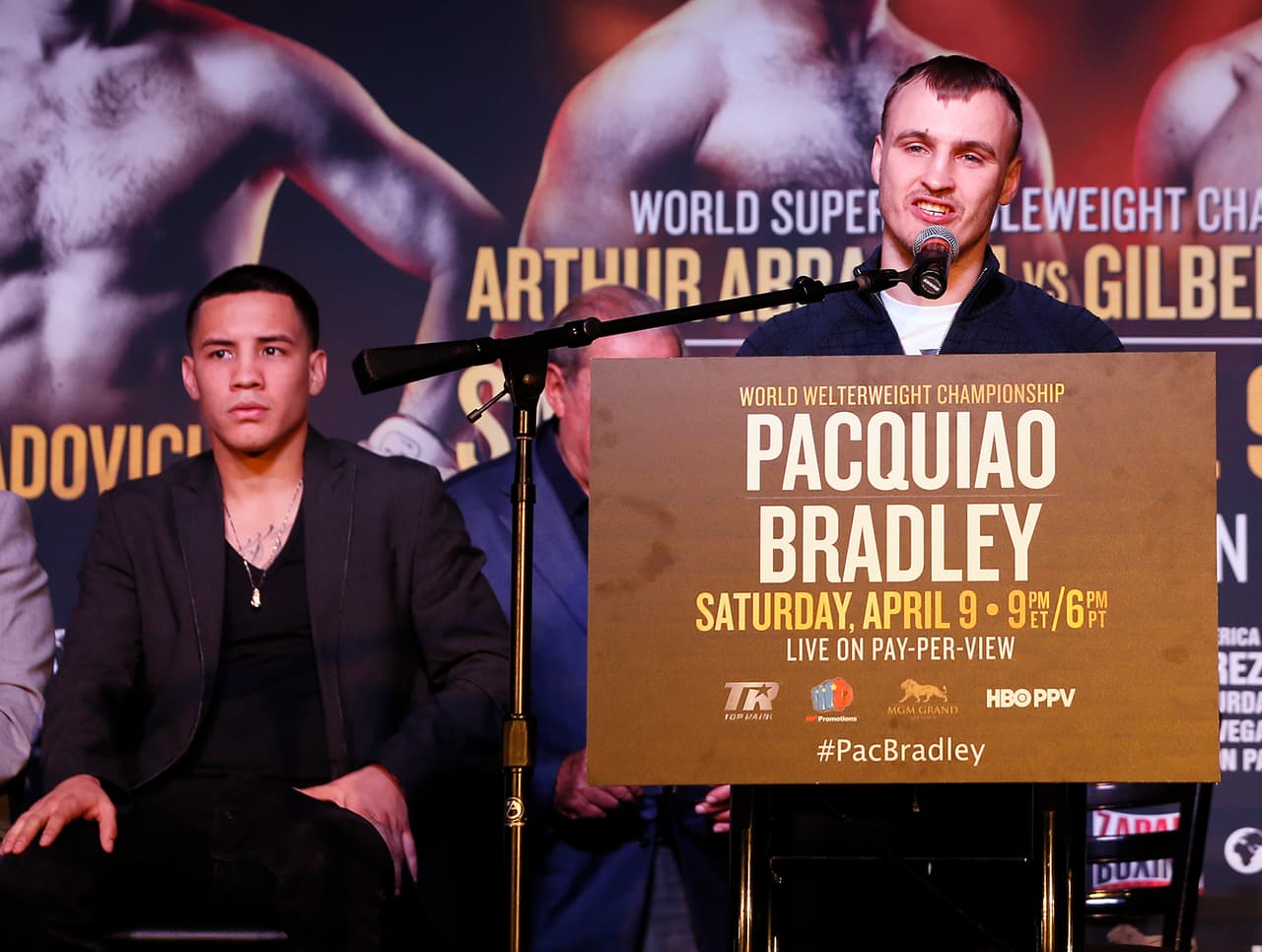 Los boxeadores mexicanos Gilberto Ramírez y Oscar Valdez, además de José Ramírez de origen azteca, serán parte del respaldo en la velada de Manny Pacquiao y Timothy Bradley. Los tres sacarán el orgullo hispano en la cartelera.