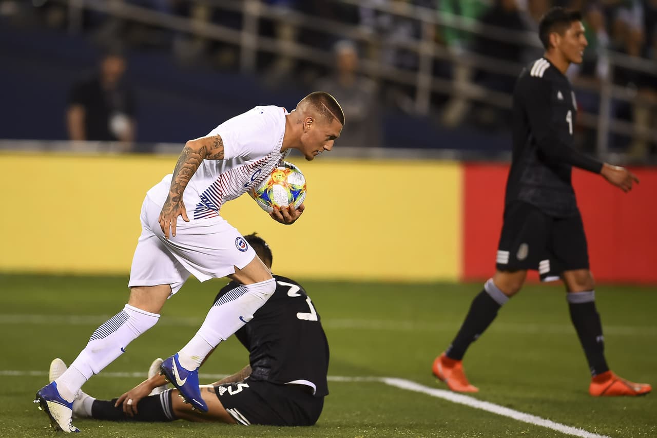 Foto durante el partido Amistoso Mexico vs Chile desde el Estadio Qualcomm en San Diego California <br> En la foto:
